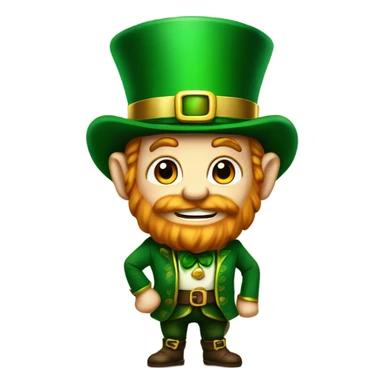 Leprechaun with gold sticker