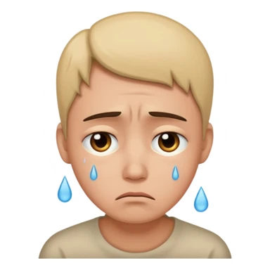 Sadness - feeling of sorrow or unhappiness sticker