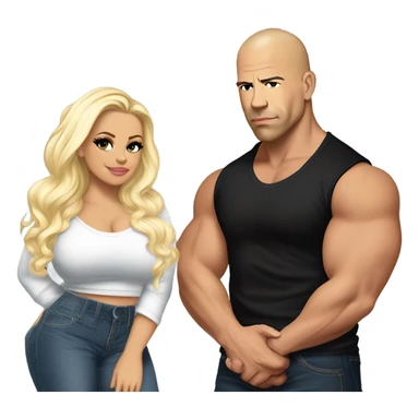 vin diesel and trisha paytas sticker