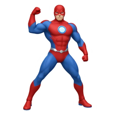 Omni Man heroic pose, concise details sticker