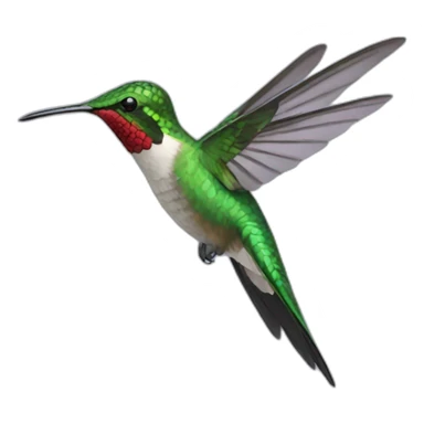 hovering hummingbird sticker