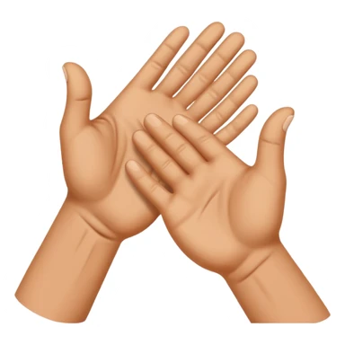 cartoon hand dusting off other hand with motion lines, expressing good riddance sticker