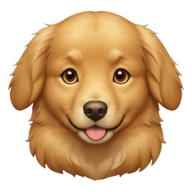 A realistic looking golden retriever. sticker
