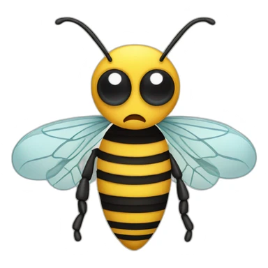 A angry guarding bee  sticker