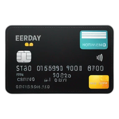 credit card black sticker
