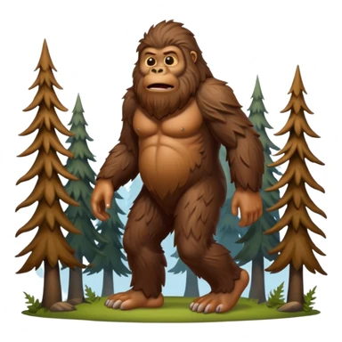 bigfoot, mysterious forest creature sticker