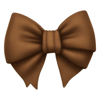 brown flannel bow sticker