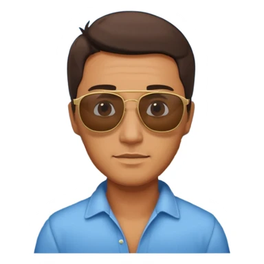 hombre viendo un bote sticker