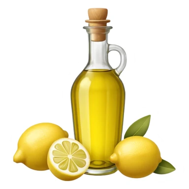 olive oil and lemon sticker