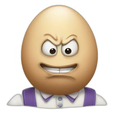 Angry Humpty Dumpty sticker