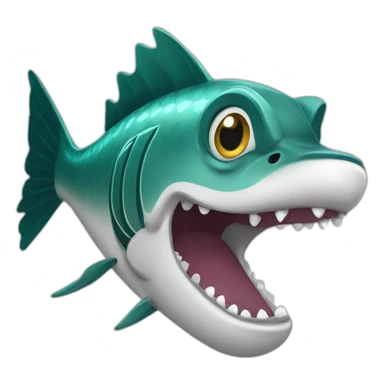 Smiling barracuda sticker