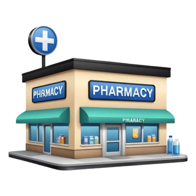 Please create an image of the pharmacy.
Dugstore, Pharmacy. There's no writing on it
Just an image that can show that it's a pharmacy sticker