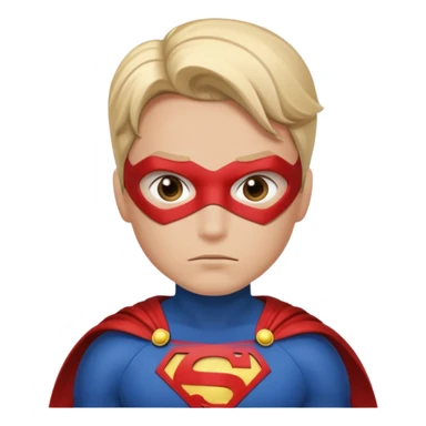 Queen side eye wearing a super hero costume sticker