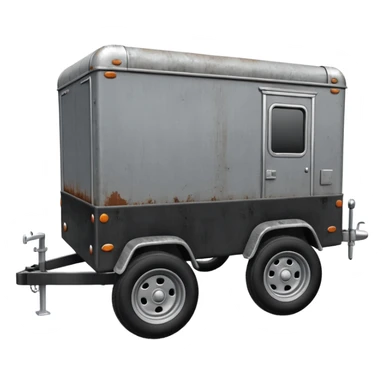 utility trailer emoji small open trailer with wheels and hitch sticker