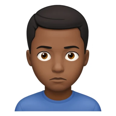 make him be like hes thinking and make him african so hes black  sticker