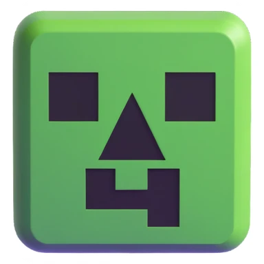 Minecraft creeper face sticker