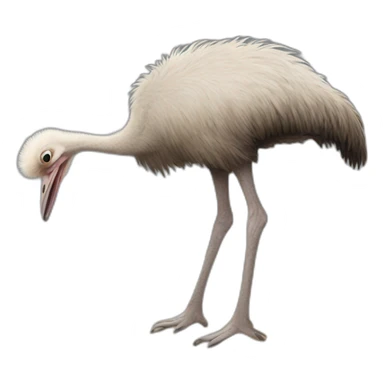 ostrich with head in sand sticker