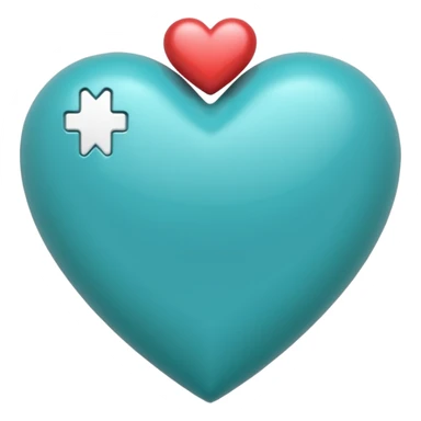 Corazón turquesa sticker