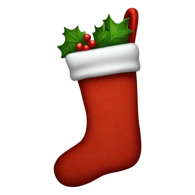 Christmas stocking sticker