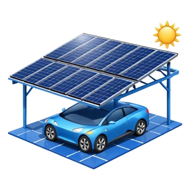 Solar carport emoji sticker
