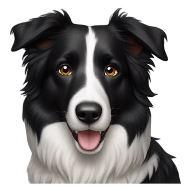Un. Border Collie obèse. sticker