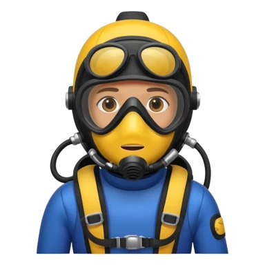 scuba diver sticker