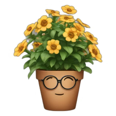 Harry Potter in a flower pot sticker