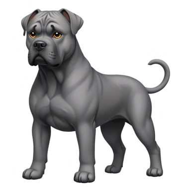grey cane corso sticker