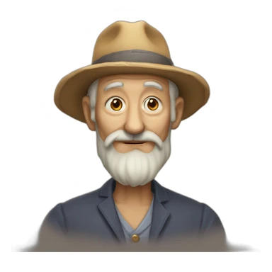 Vieille homme très moche sticker