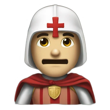 Templar-crusader-in-bath sticker