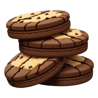Full chocolate shortbread cookies (without chocolate chips) sticker