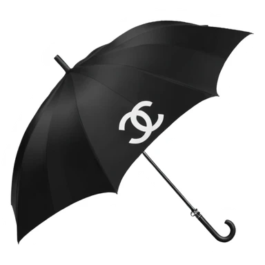 chanel logo umbrella  sticker