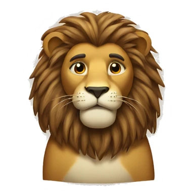 Lion saying sorry sticker