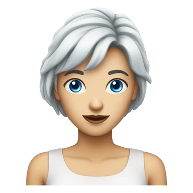 Frau mit blauen Augen sticker