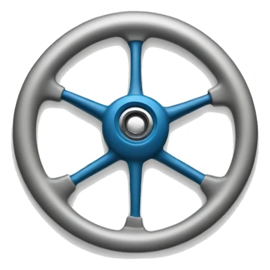 blue STEERING WHEEL sticker