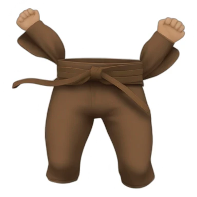 Ceinture marron judo sticker