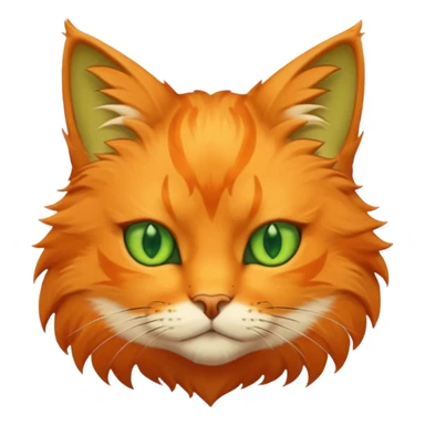 warrior cat face only sticker