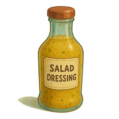 salad dressing bottle sticker
