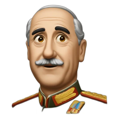 Francisco Franco super saian sticker