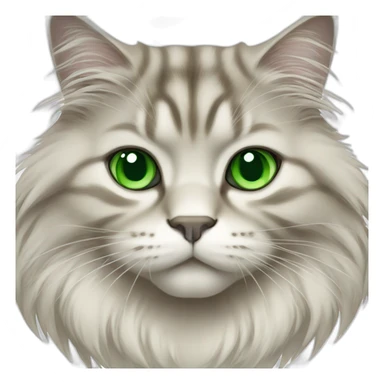 Siberian cat with green eyes sticker