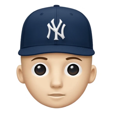 Brimless new york Yankee cap sticker