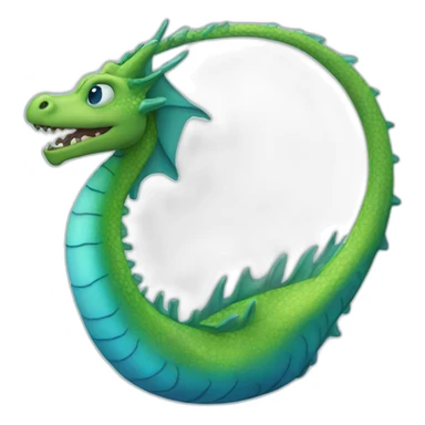 blue sea dragon sticker