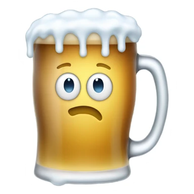 Drinking beer sticker