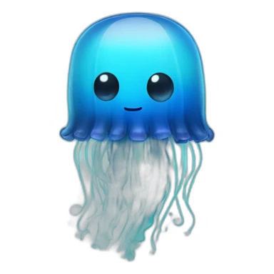 blue bottle jellyfish sticker