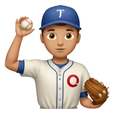 hacer el lanzamiento  de pelota jugador basebal sticker