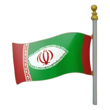 old iran flag sticker