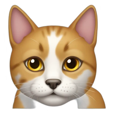 Katze ohrfeigt hund sticker