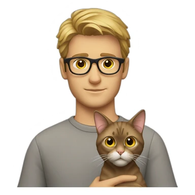 Stefan hoffmann glasses holding cat sticker