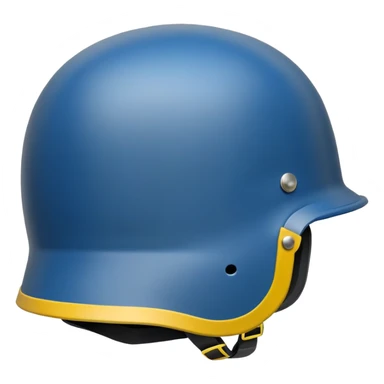 Ukrainian military helmet with blue and yellow colors, combat kevlar helmet sticker