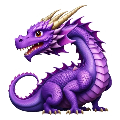 purple dragon sticker